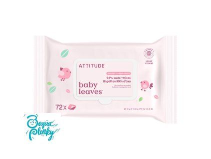 Ekologické vlhčené ubrousky ATTITUDE bez vůně 72 ks