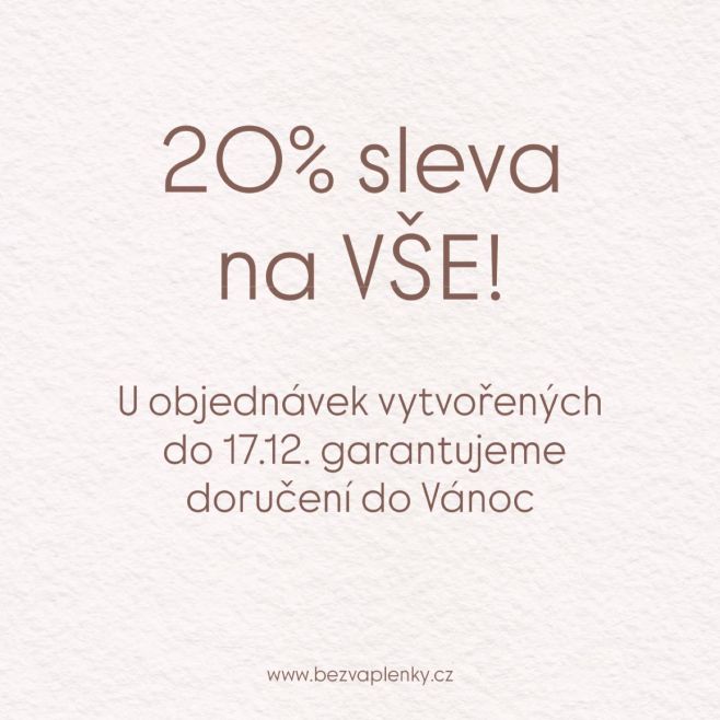 Slevový kód: Bezvaplenky Krásný adventní čas všem! 🎄♥️✨ #vyhodnynakup #sleva #bezvaplenky #miminko #peceomiminko...